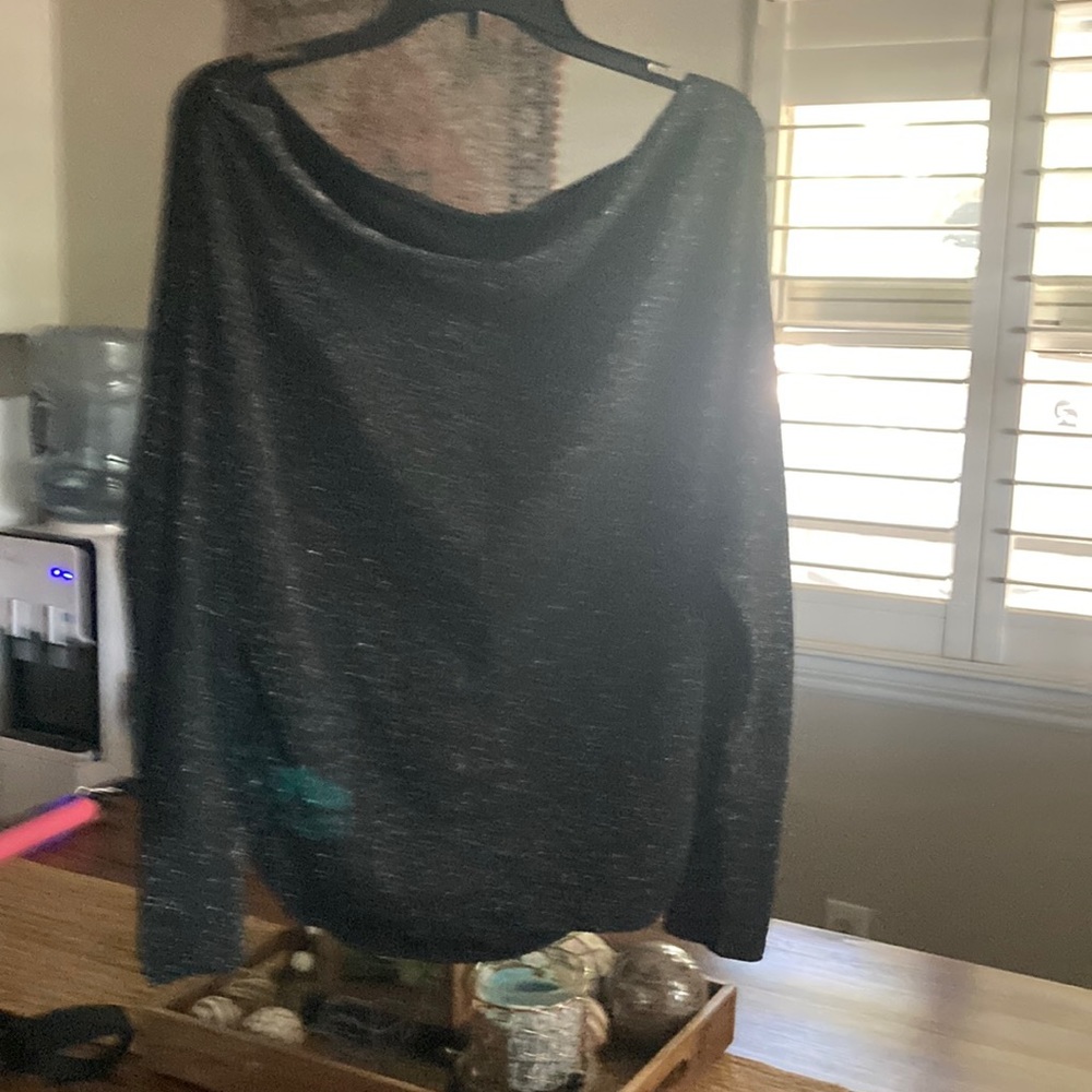 Black sparkling top